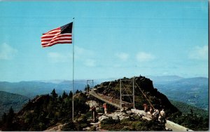Postcard Mile High Swinging Bridge, Grandfather Mountain, North Carolina K7