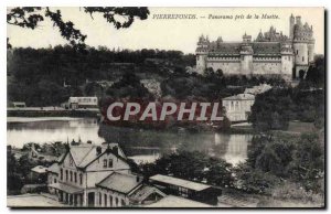 Old Postcard Pierrefonds taken Panorama de la Muette