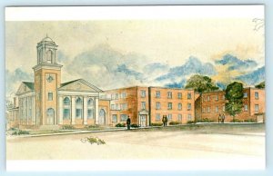 EDGEFIELD, South Carolina SC ~ Artist View FIRST BAPTIST CHURCH c1950s  Postcard