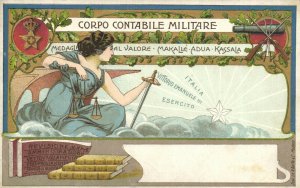 PC CPA ITALY, MILITARY PROPAGANDA, CORPO CONTABILE, Vintage Postcard (b17780)