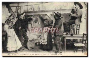 Old Postcard Folklore Crossing Auvergne Bourree