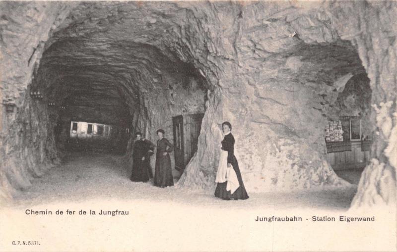 JUNGFRAUBAHN EIGERWAND SWITZERLAND CHEMIN de FER de la JUNGFRAU POSTCARD 1900s