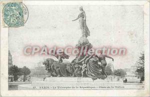 Postcard Old Paris Triumph of the republic Place de la Nation