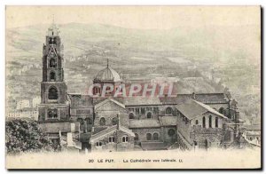 Old Postcard Le Puy La Cathedrale Lateral View