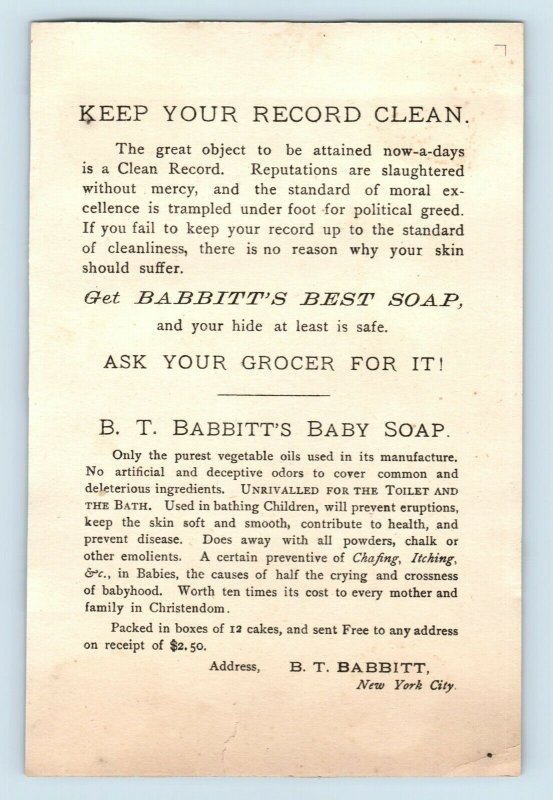 1880s B.T. Babbitt's 1776 Powder Soap Colonial Style Men & Women Lot Of 3 #5 B