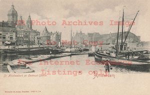 Netherlands, Amsterdam, St Niclaaskerk En Centraal Station