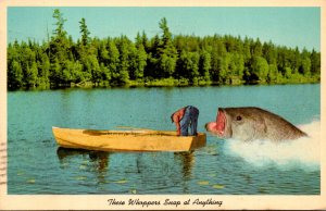 Fishing Humour Exageration These Whoppers Will Snap At Anything 1967