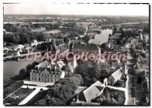 Postcard Modern Sarthe Solesmes Abbey and Bourg