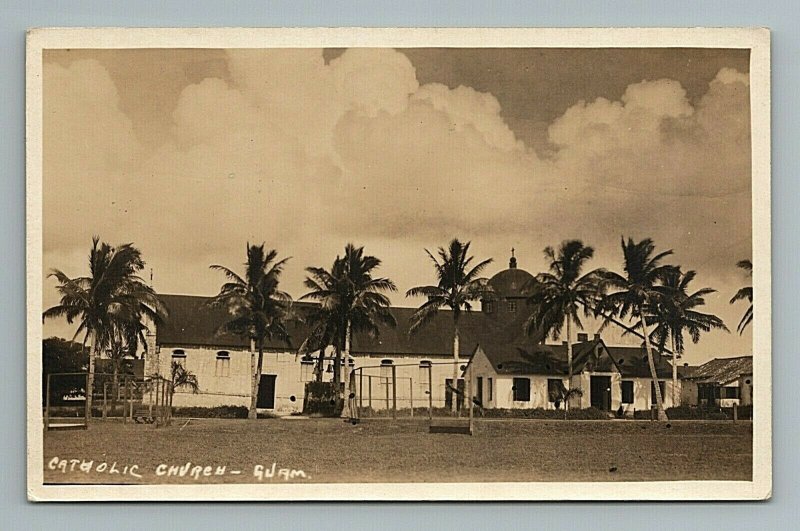 Catholic Church Guam RPPC Postcard