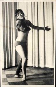 Sexy Woman Dancer Publ in Hamburg - Real Photo Postcard