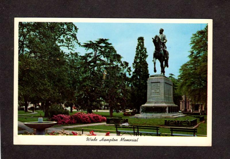 SC Wade Hampton Memorial State Capitol Columbia South Carolina Civil War