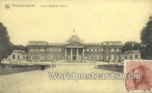 Chateau Royal de Laeken Bruxelles, Laeken, Belgium 1920 Stamp on front 