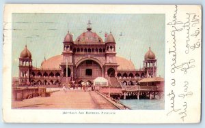 1904 New Bedford Massachusetts Postcard Salt Air Bathing Pavilion Road Building