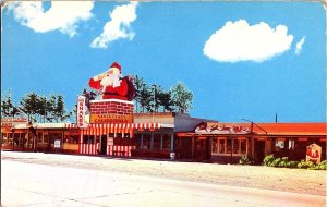 Santa Claus California Toyland Gift & Date Shop Christmas Postcard