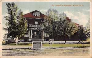 J39/ Minot North Dakota Postcard c1910 St Joseph's Hospital Building 219