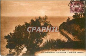 Old Postcard BIARRITZ - Sunset � the tip of the Basque c�e