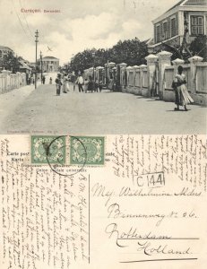 curacao, D.W.I., WILLEMSTAD, Hoogstraat (1910s) Morón Postcard
