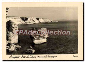 Postcard Modern Bonifacio Corsica Cliffs And View