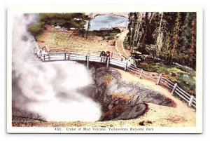 Crater Of Mud Volcano Yellowstone National Park Wyoming Postcard