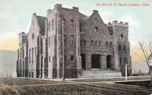 The New M.E. Church, Lewiston, Idaho ca 1910s Vintage Postcard