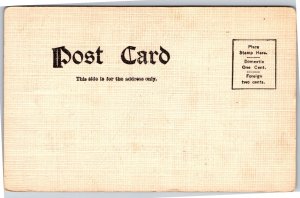 Postcard Josh Billings I Lub the Rooster for 2 things