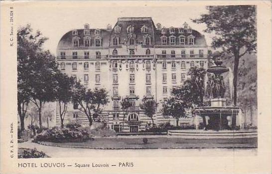 France Paris Hotel Louvois Square Louvois