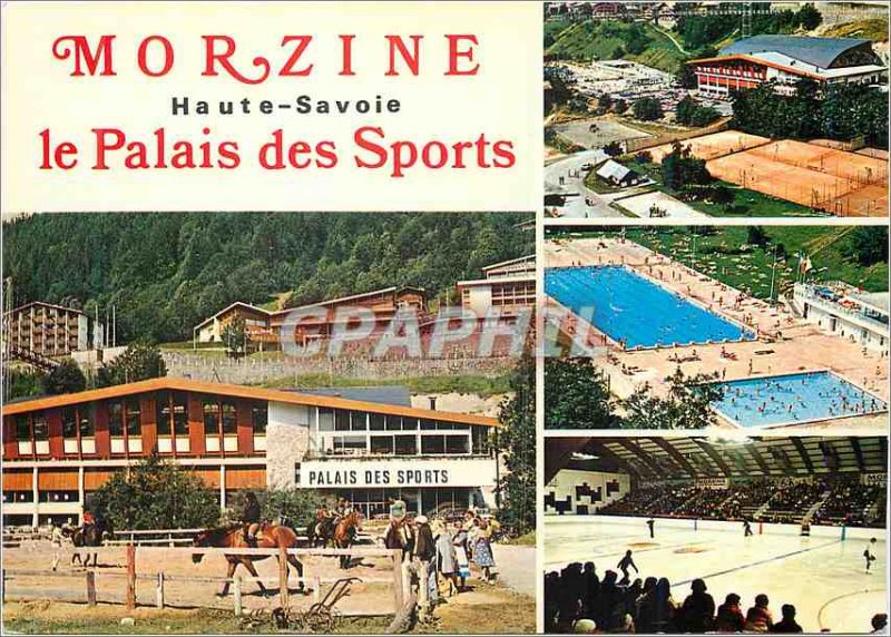 Postcard Modern Morzine for pleasant holiday the Palace of the tennis sports ...