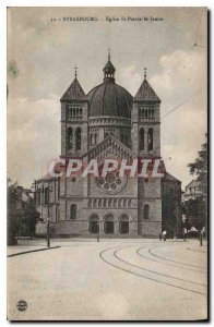 Postcard Old Strasbourg Eglise St Pierre le Jeune