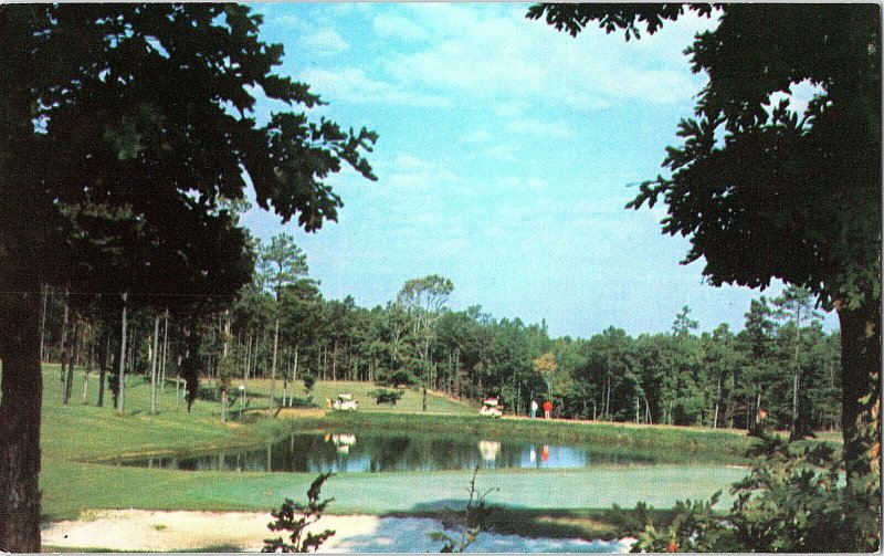 De Soto Gold Course Hot Springs Arkansas Vintage Standard View Postcard #1 