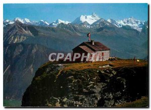 Postcard Modern Crans Montana The Violettes hut