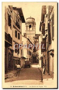 Old Postcard Saint Jean de Luz The steeple of the Church