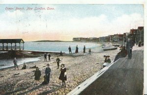 America Postcard - Ocean Beach - New London - Connecticut - TZ11752