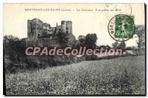 Postcard Old Montrond Les Bains Le Chateau Vue Prize at Noon