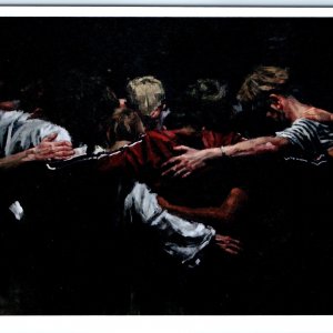 2020 Modern Art Men Intimate Gathering Painting by Helen Bur Chrome 4x6 PC M17