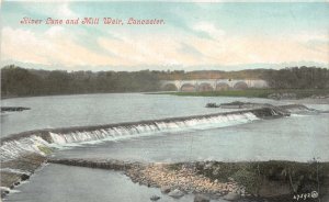 br108379 river lune and mill weir lancaster uk