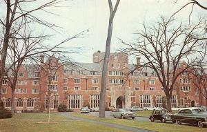 WATERTOWN, CT Connecticut  TAFT SCHOOL  50's Cars~VW BUG   Chrome Postcard