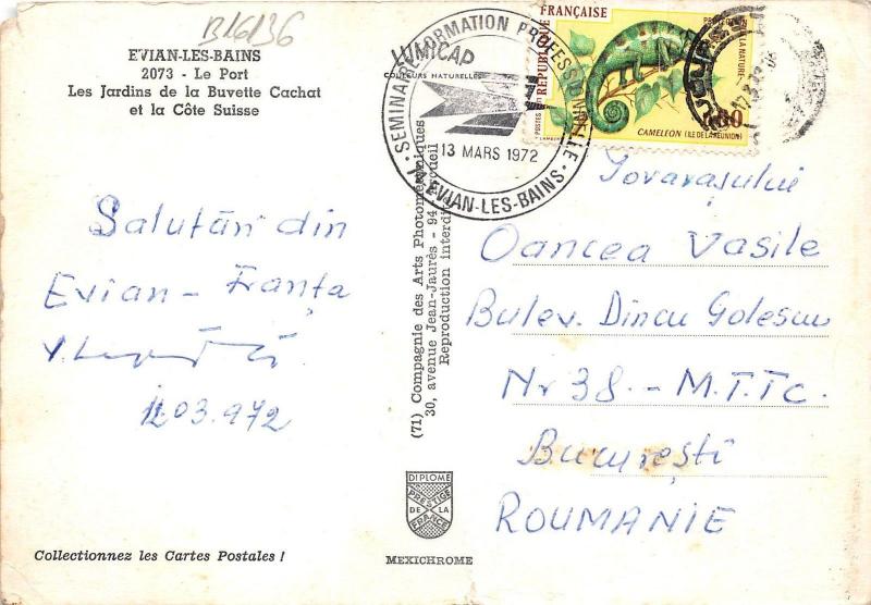 B16136 Ship Bateaux Evian les Bains