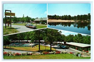 Pine Valley Motel Motor Court Manchester NH New Hampshire Postcard (CH1)