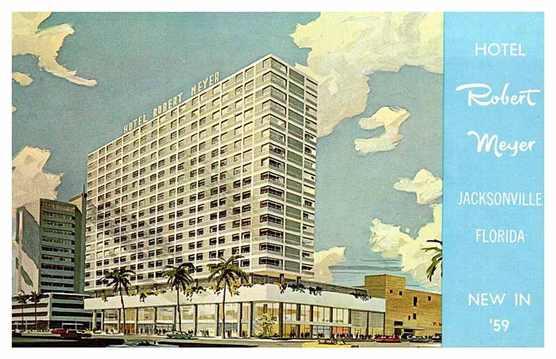 Postcard HOTEL SCENE Jacksonville Florida FL AS5710