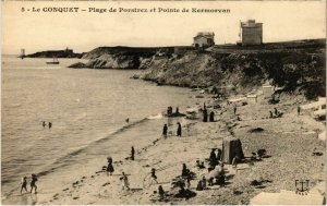 CPA Le Conquet - Plage de Porstrez et Pointe de Kermorvan (1033404)