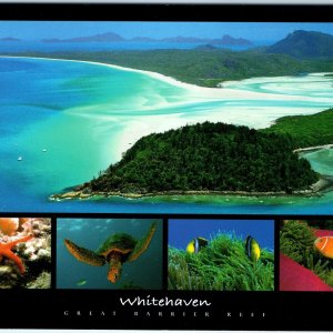 c1990s Queensland AU Whitehaven Great Barrier Reef Marine Park Coral Aerial M28