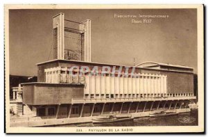 Old Postcard Exposition Internationale Paris 1937 Pavillon De La Radio