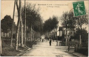 CPA MORMANT Avenue de la Gare Passage a niveau (979954)