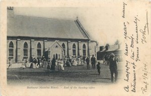 Gambia Bathurst end of the Sunday office 1904 