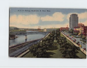 Postcard Kellogg Boulevard, St. Paul, Minnesota