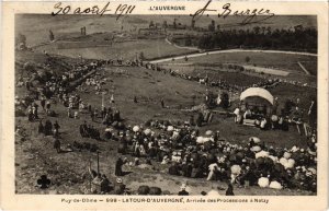 CPA LATOUR-D'Auvergne - Arrivée des Processions a NATZY (72620)