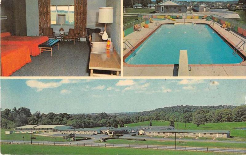 Norwich Ohio Bakers Motel Vintage Postcard J51014