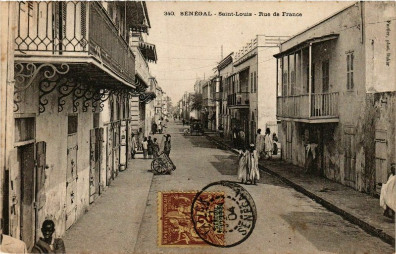 CPA AK Saint Louis Rue de France SENEGAL (821938)