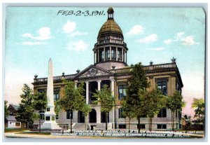 1911 Mecklenburg County Court House Industrial Centre Charlotte NC Postcard