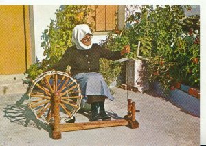 Greece Postcard - Traditional Craft Worker - Spinning Wheel - Ref TZ2320